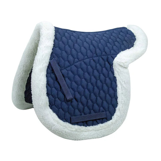 Coussinets de selle de cheval doux et confortables en peau de mouton sur mesure, vente en gros