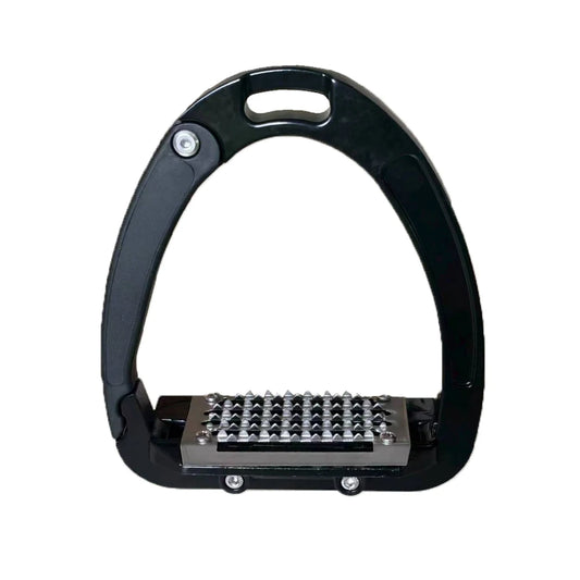 Étriers de cheval de sécurité en aluminium, taille 12,5 cm avec coussinets en acier inoxydable