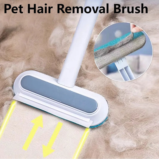Brosse d'épilation 3 en 1 pour animaux de compagnie, brosse de nettoyage de vitres à Long manche, outil de nettoyage de fourrure d'animaux, brosse d'épilation pour chiens et chats, fournitures pour animaux de compagnie
