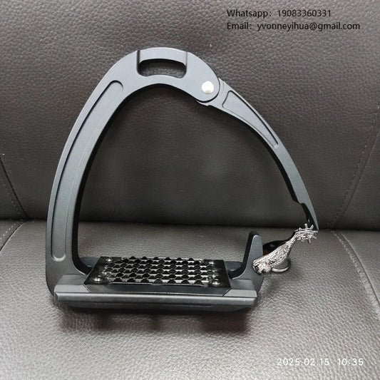 Horshi – étriers de sécurité noirs de qualité supérieure, étriers équestres professionnels antidérapants en aluminium haute résistance