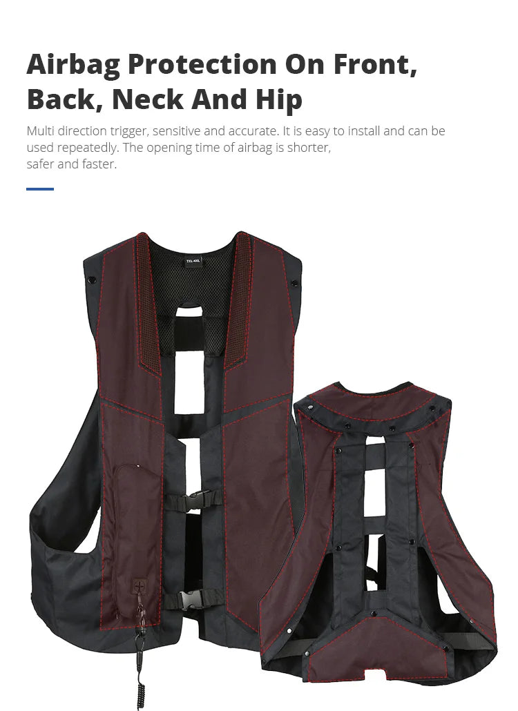 Gilet d'équitation de grande taille, avec Airbag, coupe-vent, Protection du corps, équitation, OEM